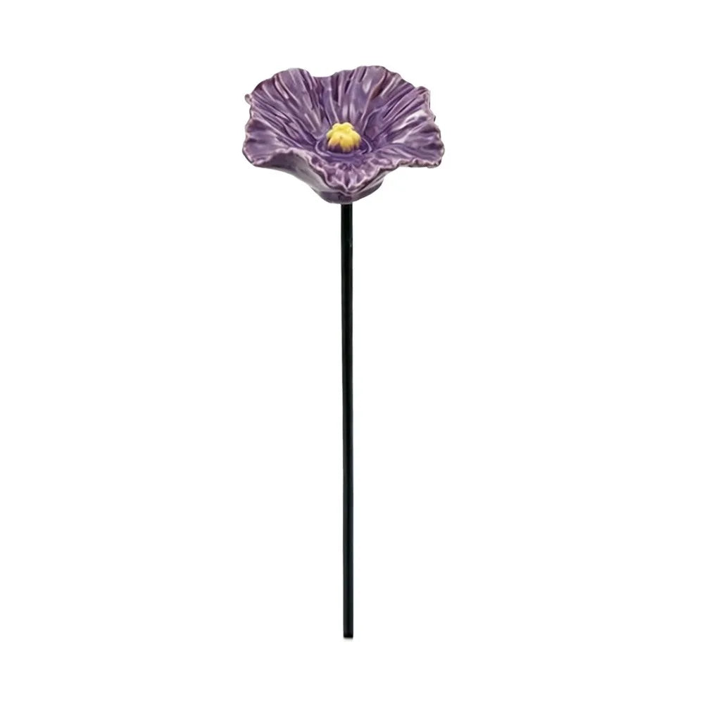 Resin Flower Bee & Bird Water Feeder Garden Stake Décor Garden Water Feeder Richie's Purple