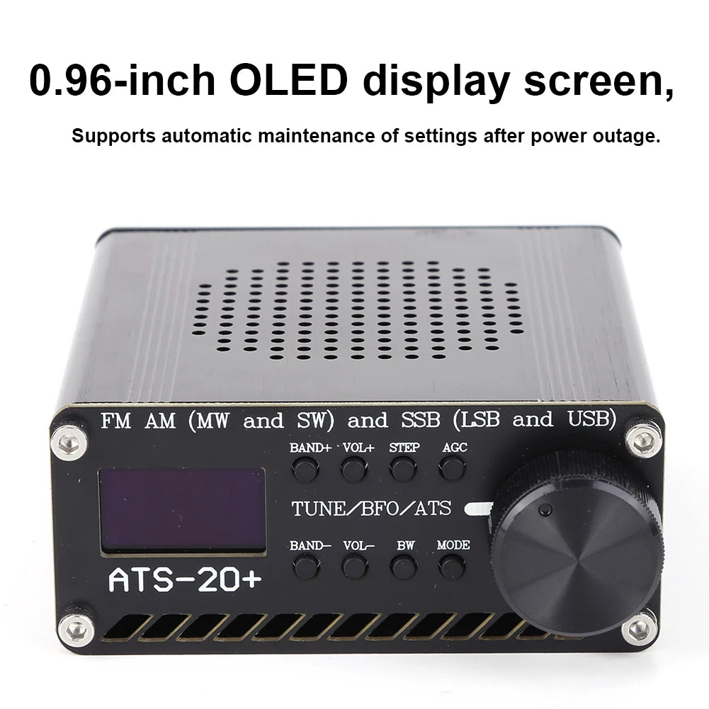 ATS-20+ Si4732 Full Band Radio Receiver FM AM SW SSB OLED Portable Radio Receiver Richie's