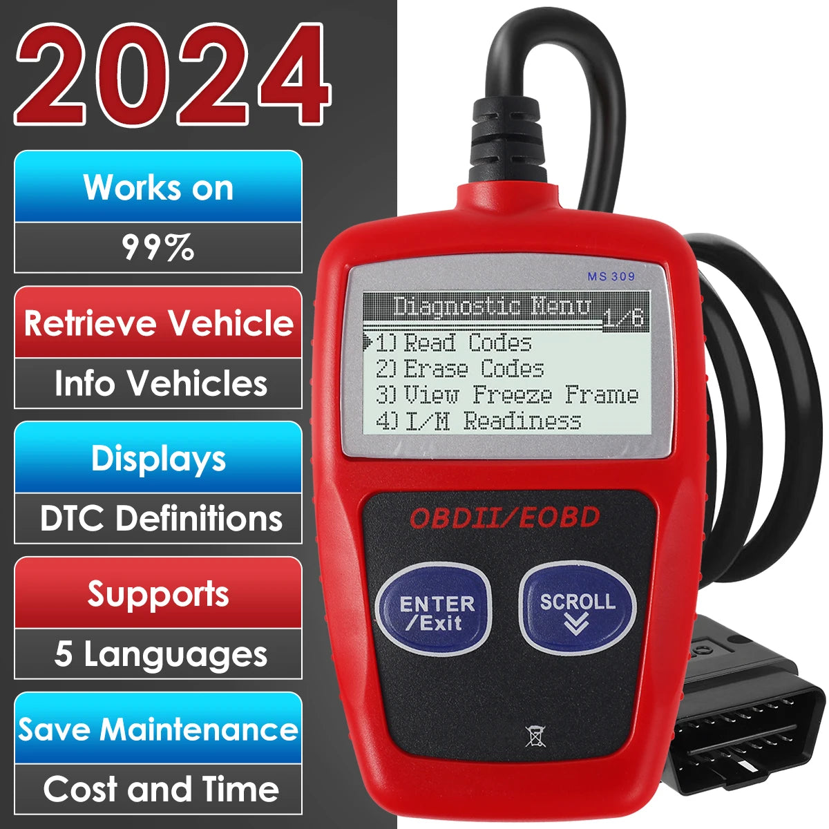 OBD2 Car Fault Code Reader & Engine Diagnostic Scanner OBD2 Diagnostic Scanner Richie's