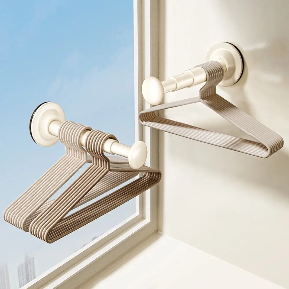 Suction Cup Wall Hanger Foldable Anti-Slip Clothes Organizer Wall Clothes Hanger Richie's