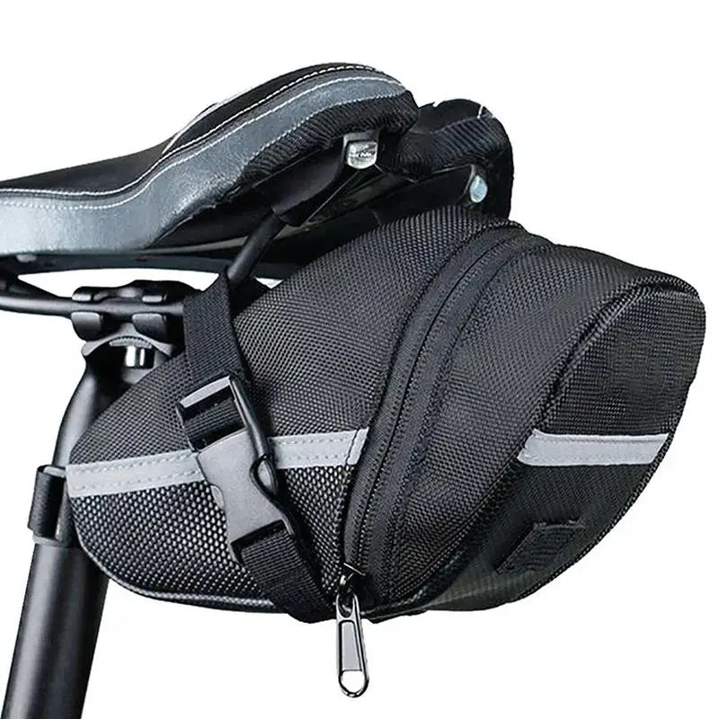 Waterproof Bike Saddle Bag – Nylon Rear Seat Cycling Pouch Bike Saddle Bag Richie's black