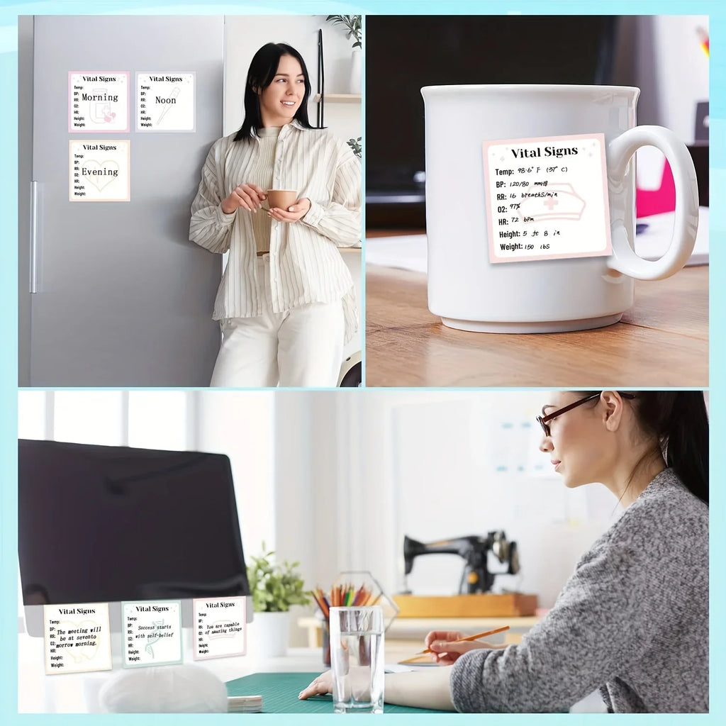 Vital Signs Sticky Notes – Medical Charting Notepad Pads Medical Charting Notepad Richie's