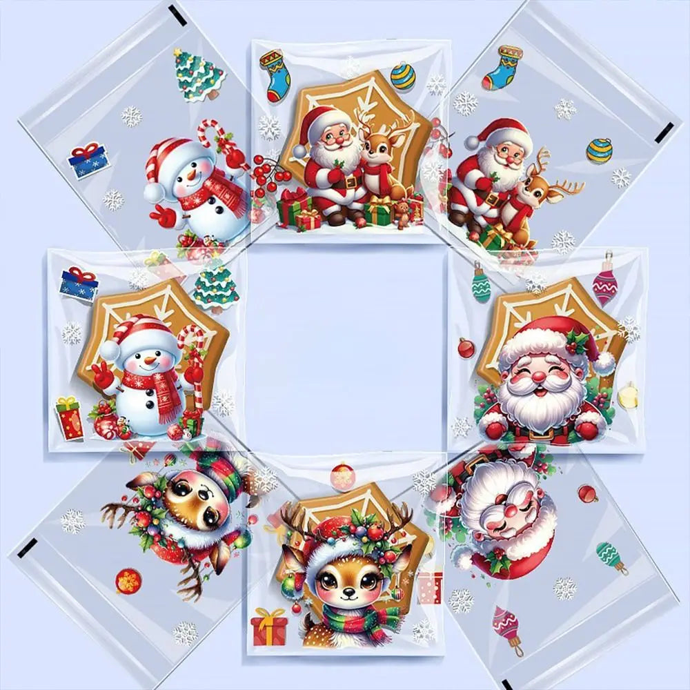 100pcs Christmas Candy Cookie Bags – Self-Adhesive Xmas Christmas Gift Bags Richie's
