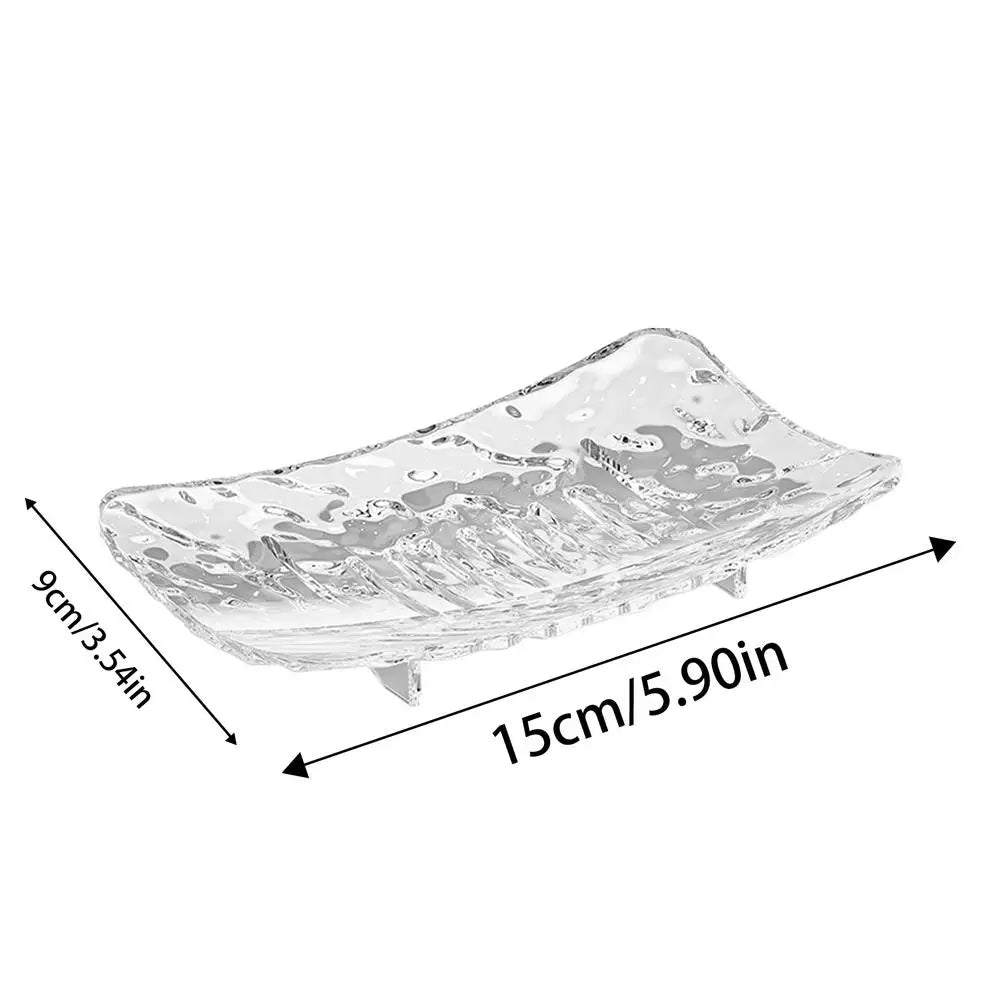 Luxury Bar Soap Dish with Drain Hole | Soap Tray Holder Soap Dish Tray Richie's Transparent L