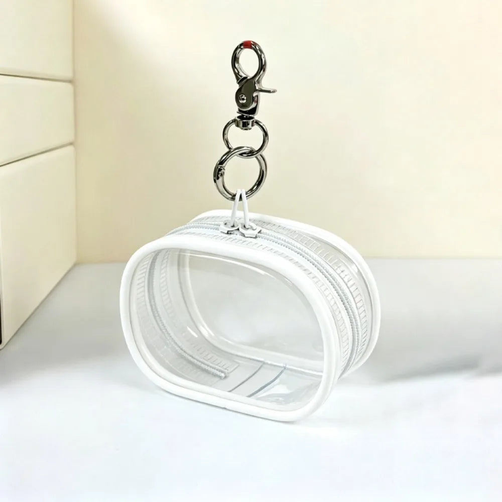 Transparent PVC Pet Food Pouch with Zipper & Hanging Loop Pet Treat Pouch Richie's White 1