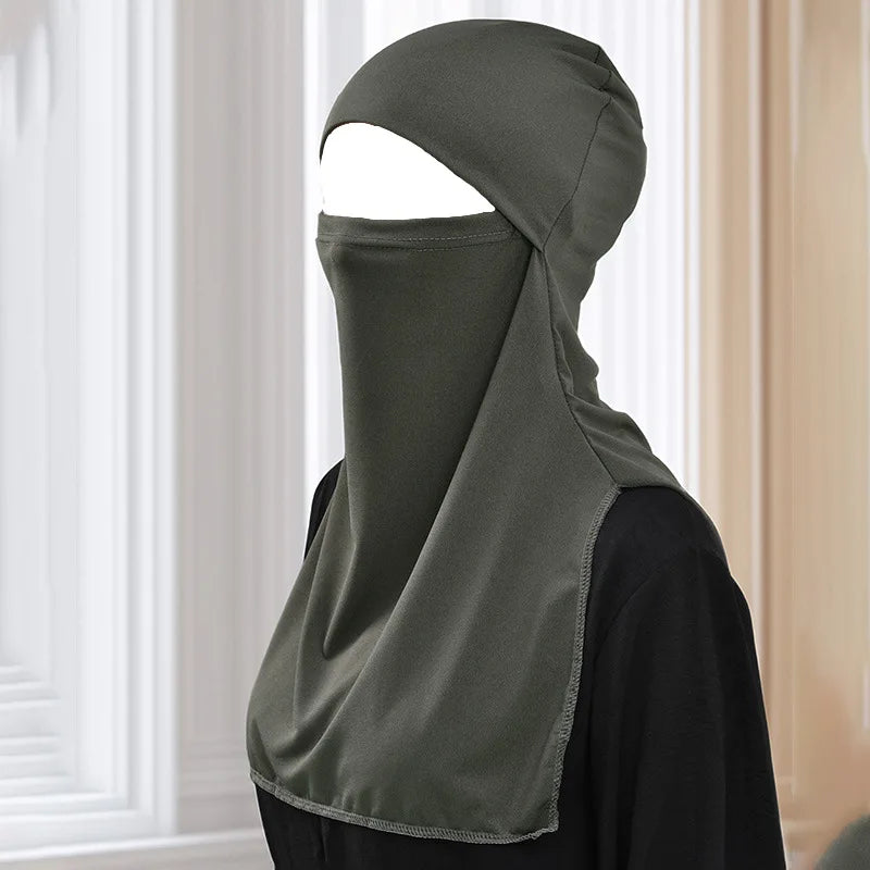 Women's Instant Ninja Hijab Underscarf – Soft Stretch Inner Cap Hijab Inner Cap Richie's
