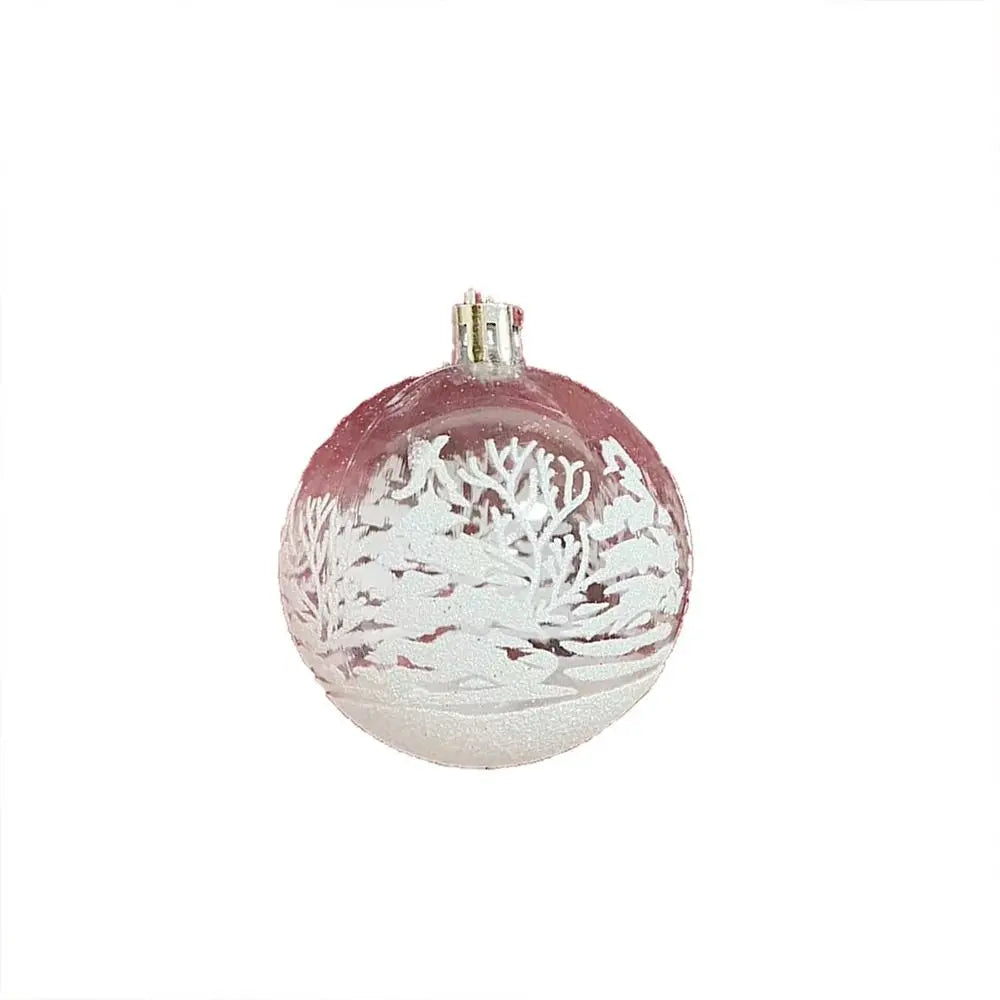 6pcs Clear Christmas Baubles 6cm – Transparent Xmas Tree Ornaments Christmas Tree Ornaments Richie's