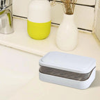 Portable Double Layer Travel Soap Box with Drainage & Lid Travel Soap Dish Richie's