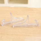 2Pcs Plastic Photo Frame Easel Stand – Clear & Black Holder Picture Frame Stand Richie's
