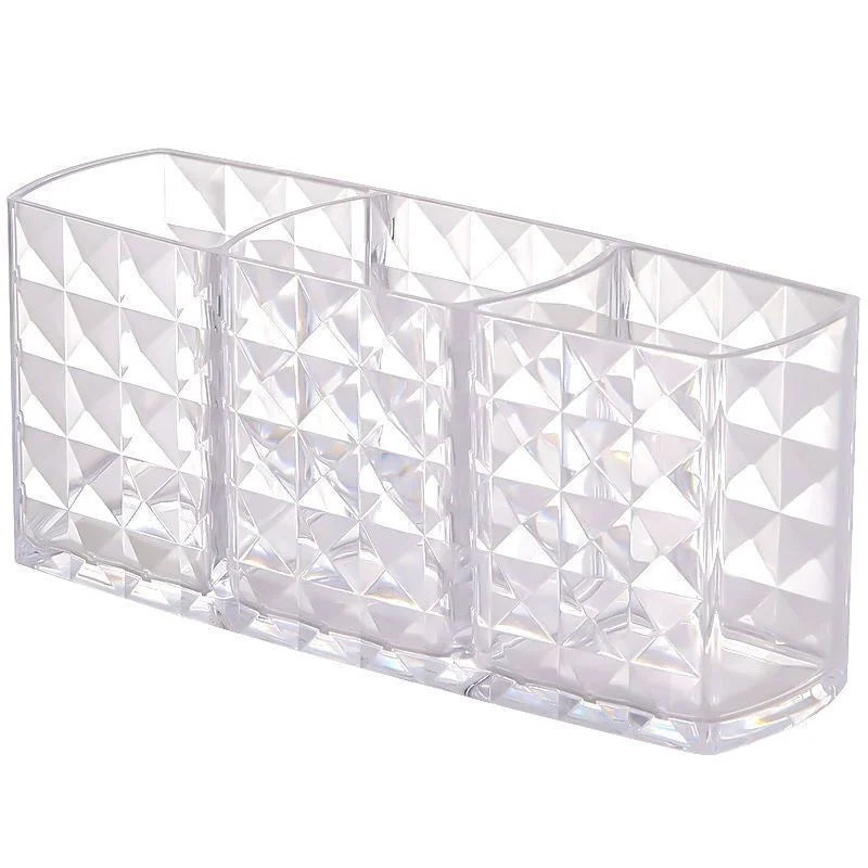 Diamond Acrylic Makeup Brush Holder & Desk Organizer Makeup Brush Holder Richie's