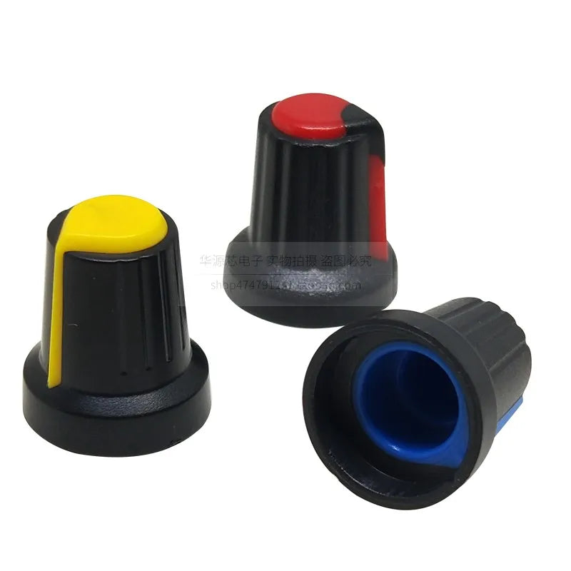 30PCS Potentiometer Knobs Set 6mm WH148 Assorted Colors Potentiometer Knobs Set Richie's