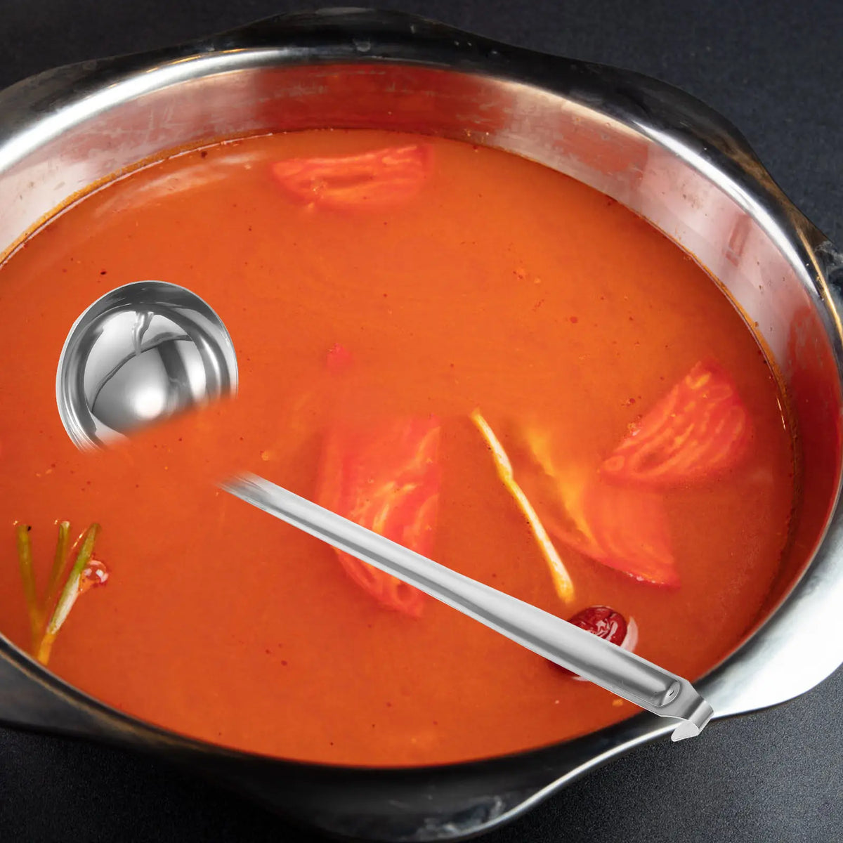 Stainless Steel Soup Ladle with Long Handle & Hanging Hook Soup Ladle Richie's Default Title