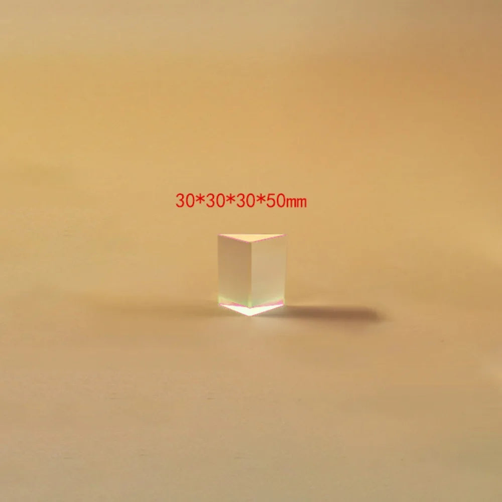 K9 Crystal Triangular Prism – Rainbow Optical Refraction Glass Optical Glass Prism Richie's Height- 5cm