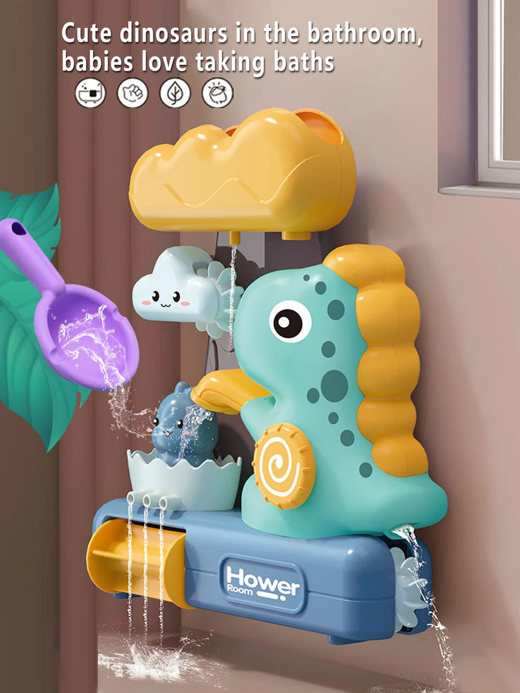 Dinosaur Baby Bath Sprayer Toy for Toddlers Ages 0–3 Baby Bath Toy Richie's