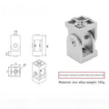 KANDE Movable Aluminum Profile Hinge 20/30/40 Angle Connector Aluminum Profile Hinge Richie's 30EU- No clips