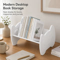 White Mini Desktop Bookshelf – Countertop Book Storage Rack Desktop Bookshelf Richie's Default Title