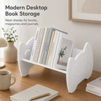 White Mini Desktop Bookshelf – Countertop Book Storage Rack Desktop Bookshelf Richie's Default Title