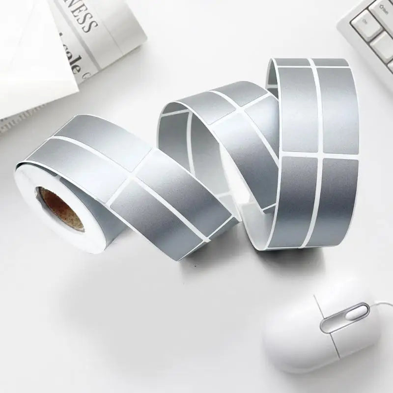 Scratch-Off Reward Stickers Roll 300/500/1000pcs Gold Silver Gray Scratch-Off Sticker Labels Richie's