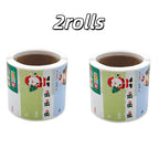250/500 Christmas Glitter Stickers – Self-Adhesive Mixed Colors Christmas Craft Stickers Richie's 2rolls