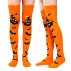 Halloween Spider Web Blood Print Over-Knee Cosplay Stockings Halloween Costume Stockings Richie's