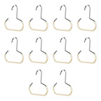 Round Hook Hangers for Hats Scarves Bags – Non-Slip Organizer Wardrobe Hook Hanger Richie's white 10pcs