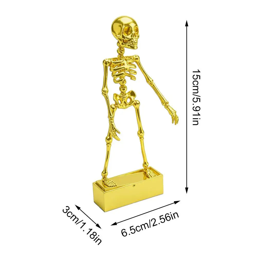 Dancing Skeleton Aquarium Bubbler Decoration with Air Hose Aquarium Bubbler Ornament Richie's Yellow