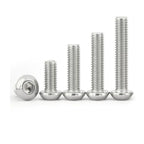 600Pcs M3 Stainless Steel Hex Socket Button Head Screws Nuts Kit Screw & Nut Kit Richie's
