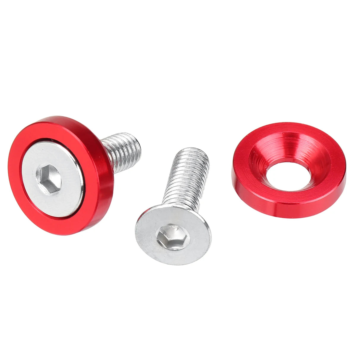 20pcs M6x15mm CNC Aluminum Fender Washer Bolt Engine Bay Kit Automotive Dress Up Bolts Richie's