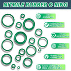 270pcs O-Ring Rubber Seal Kit – Auto AC Compressor Gaskets AC Seal Ring Kit Richie's