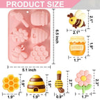 Bee Theme Silicone Baking Mold – 6 Cavity Non-Stick Chocolate Silicone Baking Mold Richie's