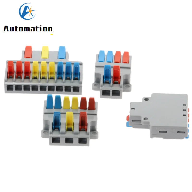Push-In Wire Splitter Terminal Block 2/3 In 4/6/9 Out 0.08–6mm² Wire Terminal Block Richie's