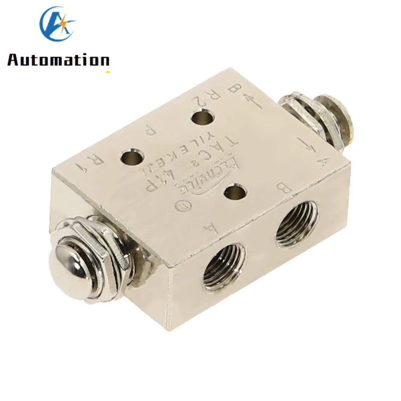 TAC2-41PP Pneumatic Mechanical Valve 2 Position 5 Way Spring Return Pneumatic Control Valve Richie's