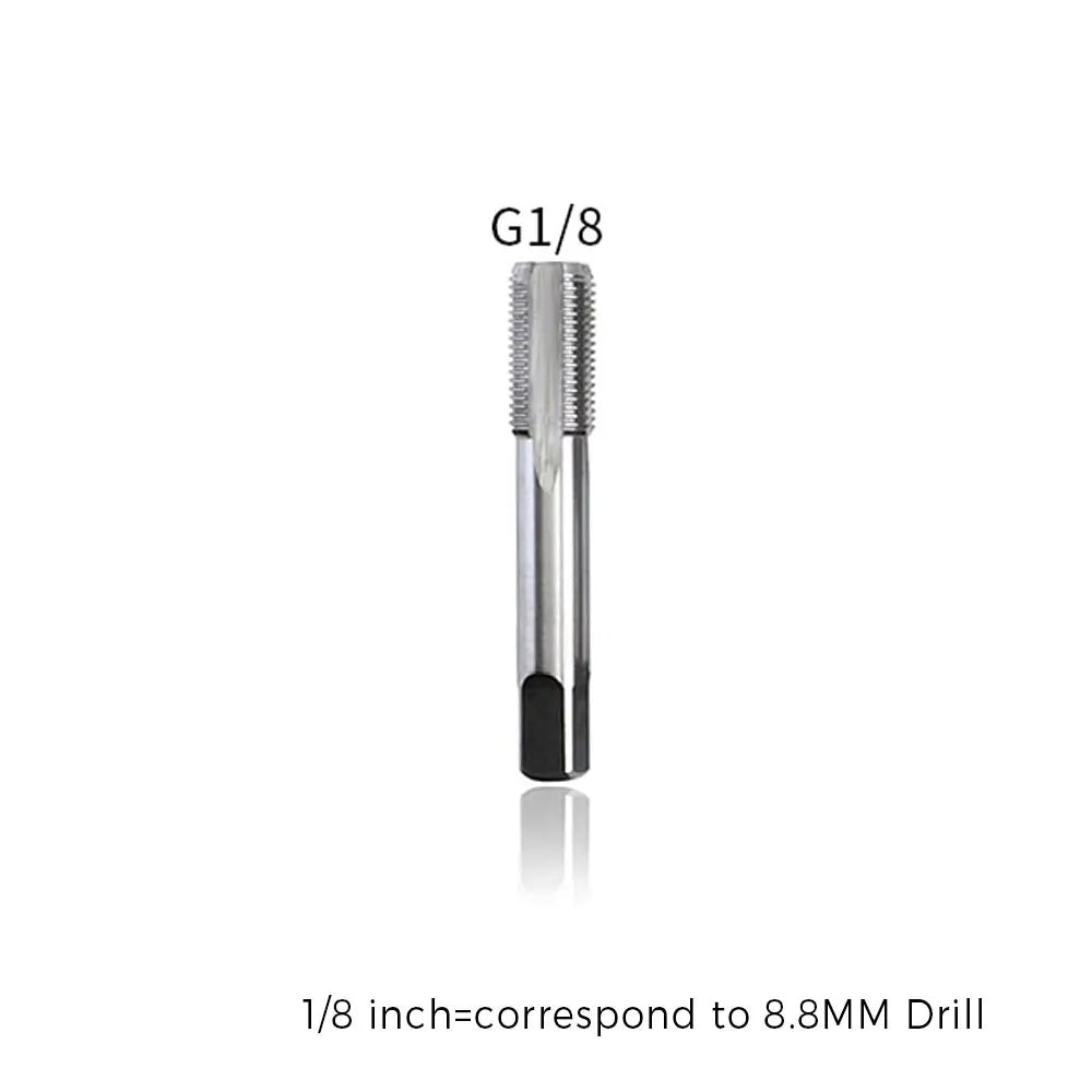 BSP Taper Pipe Tap Metal Thread 1/8" to 3/4" – Straight Flute Pipe Thread Tap Richie's Tap.1