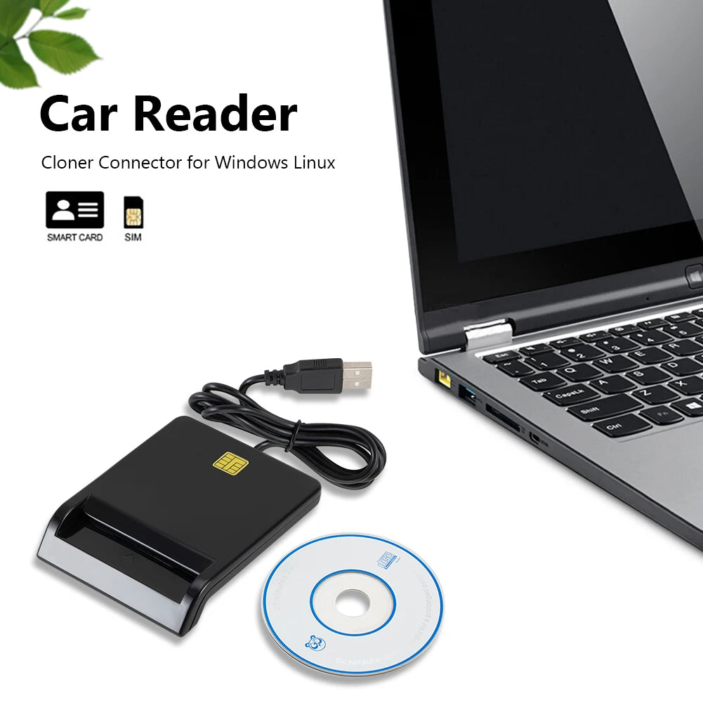 USB 2.0 Smart Card Reader – DNIE ATM CAC IC ID SIM Cards Smart Card Reader Richie's
