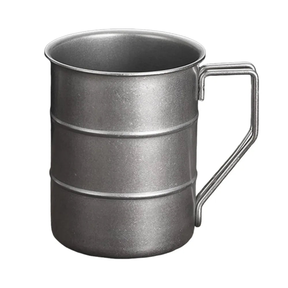 Retro Stainless Steel Mug 380/500ml – Camping & Picnic Cup Stainless Steel Mug Richie's Sliver 500ML <50ml