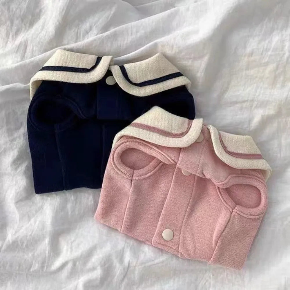 Soft Cotton Dog Sailor Vest | Breathable Puppy Outfit XS–XL Dog Vest Outfit Richie's