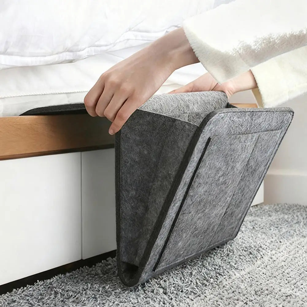 Felt Bedside Hanging Storage Organizer – Bed & Sofa Pouch Hanging Storage Organizer Richie's
