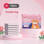 Disposable Dog Diapers Male & Female – 10 Pack Super Absorbent Dog Diapers Richie's Female M