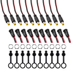 5.5x2.1mm DC Barrel Connector Kit – Male Plug & Female Jack DC Barrel Connector Kit Richie's 10 Male 10 Female