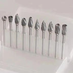 Double Cut Carbide Rotary Burr Bit Set – Wood, Metal & Stone Rotary Burr Bit Set Richie's