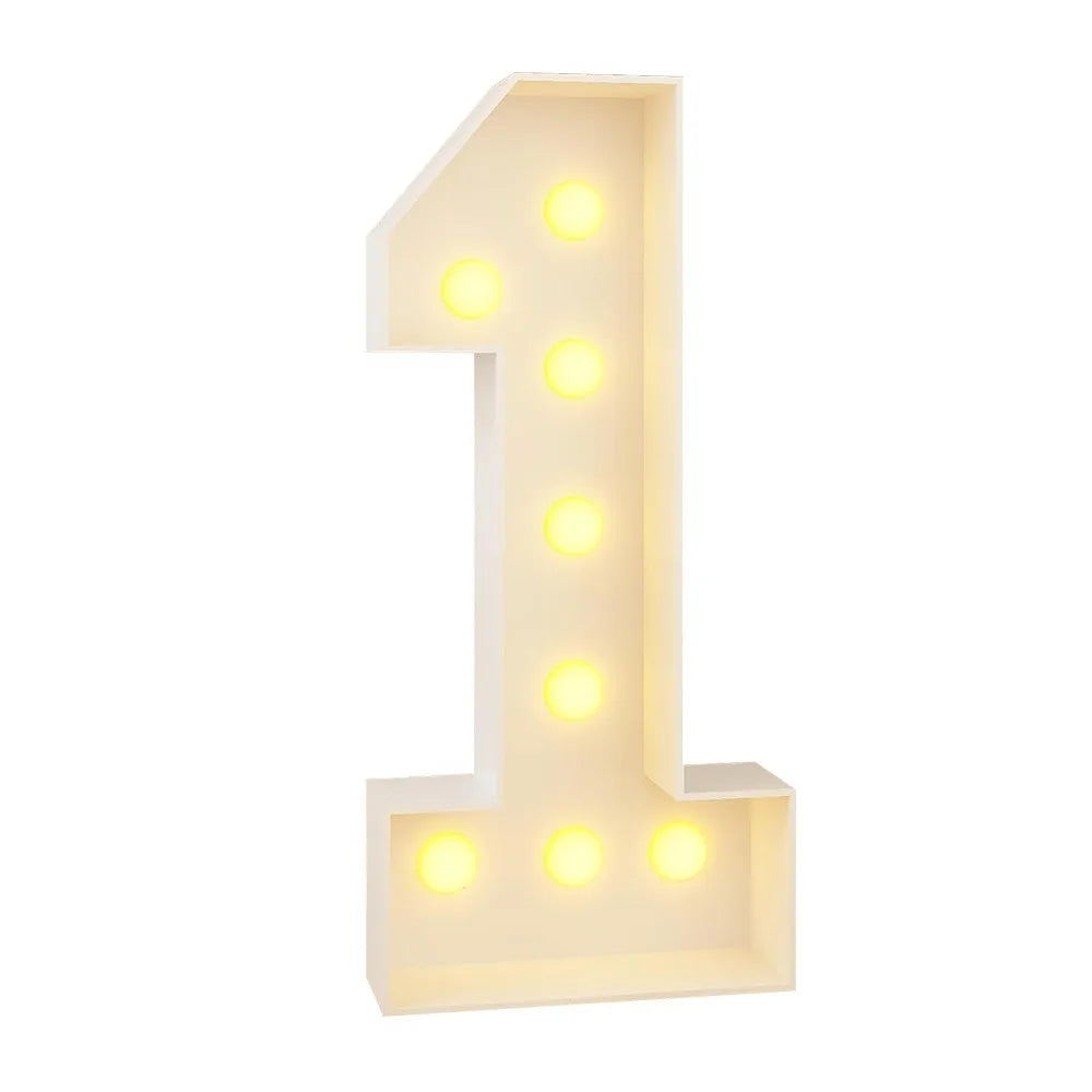 0–9 LED Light-Up Number Balloons 70cm Giant Marquee Party Décor LED Party Balloon Richie's 1