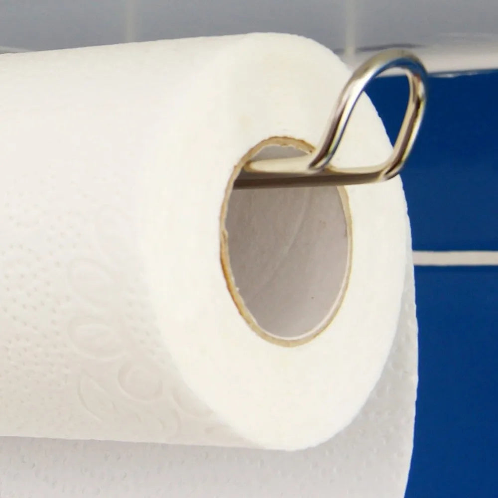 Stainless Steel Paper Towel Holder – Punch-Free Cabinet Mount Paper Towel Holder Richie's