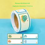 60Pcs Cartoon Name Stickers Roll – Kids DIY Self-Adhesive Labels Name Label Stickers Richie's A1