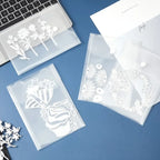 24-Pack Plastic Snap Closure Envelopes – Organizer Pouches Storage Pouches Richie's