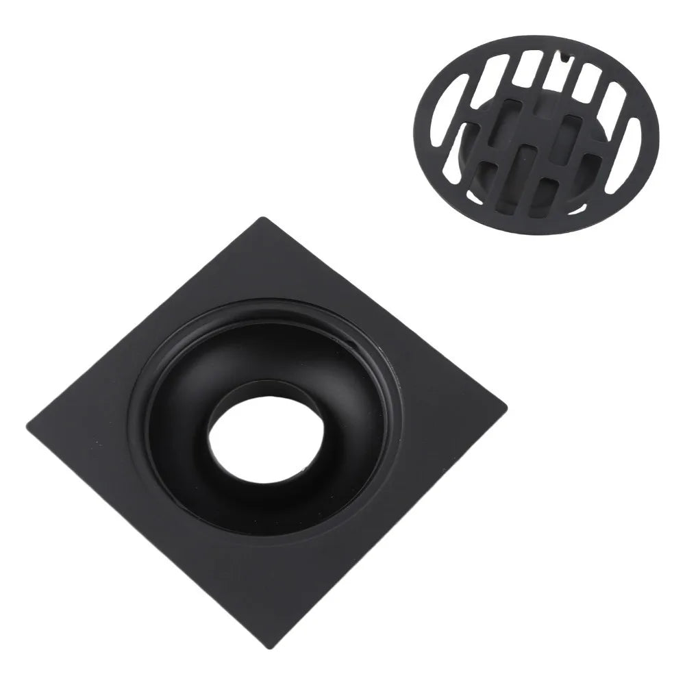 Antique Black Stainless Steel Shower Floor Drain – Odor Proof Shower Floor Drain Richie's WHITE