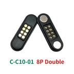 3-Pin Magnetic Pogo Pin Connector Male Female Set | CE RoHS Magnetic Pogo Connector Richie's C-C10-01 8P Double 5 Set