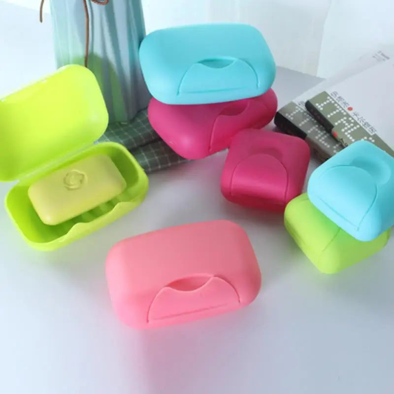 Portable Travel Soap Box with Lid – Candy Color Soap Dish Travel Soap Dish Richie's
