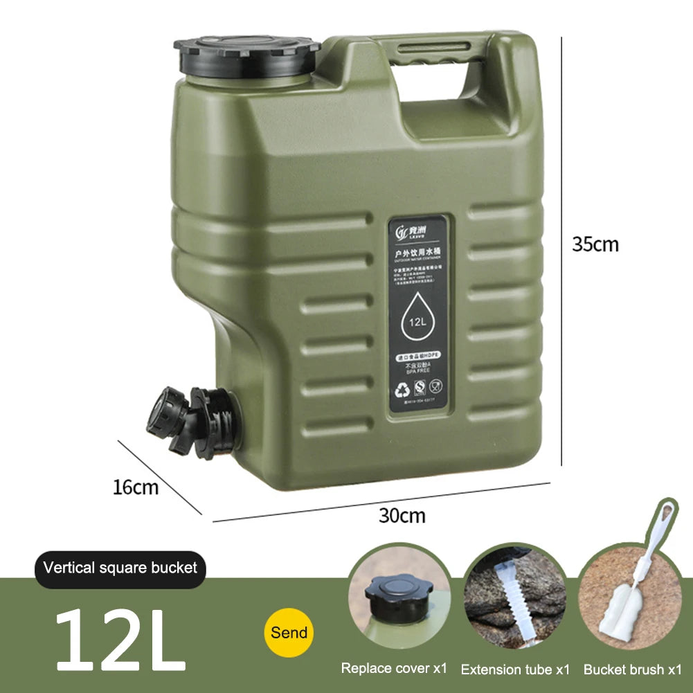 APWIKOGER 12L Portable Camping Water Carrier Tank with Spigot Camping Water Carrier Richie's
