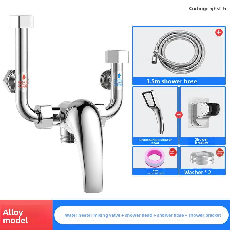 Thermostatic Mixing Valve – Brass Shower Faucet Accessory Kit Thermostatic Mixing Valve Richie's Alloy Valve4