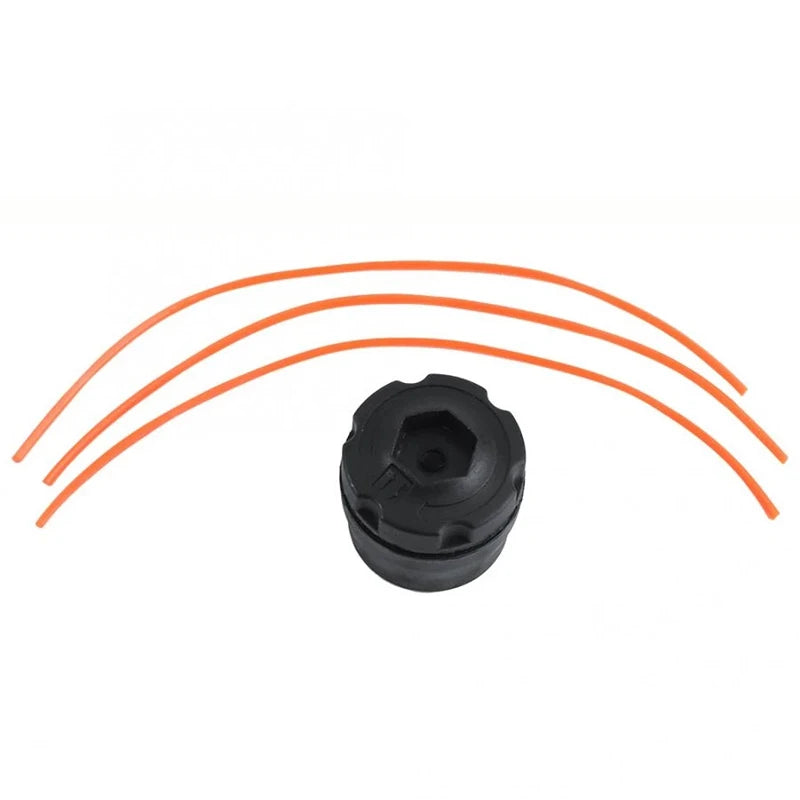 Universal Nylon Grass Trimmer Head with Replacement Lines Trimmer Head Richie's black